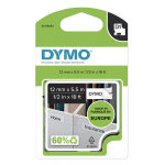 Kleepkirjalint DYMO D1 12mm, must/valge