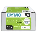 Kleepkirjalint DYMO D1 9mm 10-pakk, must/valge