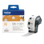 Etiketirull BROTHER DK-11221, must valgel taustal