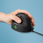 Ergonoomiline hiir R-GO HE vasakuk&auml;elistele, must