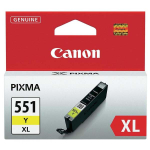 Tindikassett CANON CLI-551 XL Y, kollane