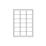 Kleebisetiketid LOGO 68x47mm A4, valge