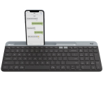 Klaviatuur LOGITECH K580 t&auml;issuuruses juhtmevaba, grafiit