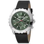 K&auml;ekell JUST CAVALLI MAN 46mm, must/roheline