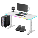 M&auml;ngulaud IRON 132,5x60,5 cm reguleeritav, valge