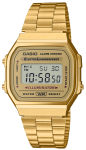 Digitaalne k&auml;ekell CASIO A168WG-9W, kuldne