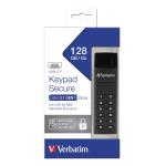 M&auml;lupulk VERBATIM KEYPAD SECURE 128GB, must