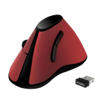 Juhtmevaba hiir LOGILINK ID0159 ergonoomiline, must/punane