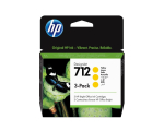 Tindikassett HP 712 3-pakk 29 ml, kollane