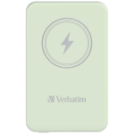 Akupank VERBATIM 5000mAh juhtmevaba laadimisega, roheline