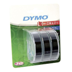 Kleepkirjalint DYMO 3D 9mm 3tk, must