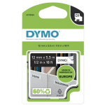 Markeerimisteip DYMO D1 DURABLE 12mm, must valgel