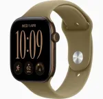 Nutikell APPLE WATCH SERIES 12 GPS + Cellular 46mm, tumepronks/oliivroheline