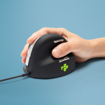 Ergonoomiline hiir R-GO HE parempoolne, must