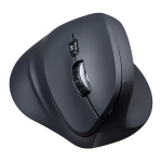 Juhtmevaba ergonoomiline hiir ERGO SHARK, must