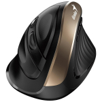 Ergonoomiline hiir GENIUS ERGO 8250S juhtmevaba, must-kuldne