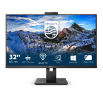 Monitor PHILIPS 326P1H 31.5" QHD USB-C dokkimisekraan, must