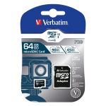 M&auml;lukaart VERBATIM PRO U3 64GB, micro SDXC