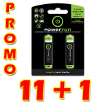 Aku POWERTON ENERGY RECHARGE AAA Ni-MH, 12x2-pakk