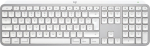 Klaviatuur LOGITECH MX KEYS S FOR MAC t&auml;issuuruses juhtmevaba, valge