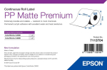 Iseliimuv printerisilt EPSON 7113704 105 mm x 29 m, valge