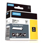 Kleepkirjalint DYMO RHINO 18489 19mm x 3.5m, must/valge