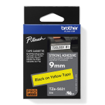 Kleepkirjalint BROTHER TZE-S621 9mm, must/kollane
