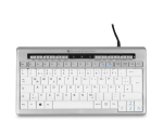 Klaviatuur S-BOARD 840 kompaktne, helehall/valge