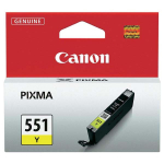 Tindikassett CANON CLI-551 Y, kollane