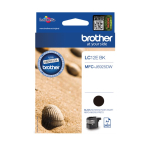 Tindikassett BROTHER LC12EBK, must