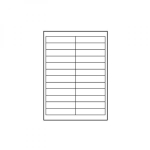 Kleebisetiketid LOGO 100x23mm A4, valge