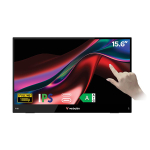 Kaasaskantav puuteekraaniga monitor VERBATIM TOUCH MONITOR LIGHT 15,6", must