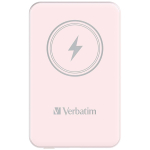 Akupank VERBATIM 5000mAh juhtmevaba laadimisega, roosa