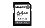 M&auml;lukaart KINGSTON INDUSTRIAL 64 GB SDHC, must