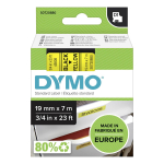 Kleepkirjalint DYMO D1 19mm, must/kollane