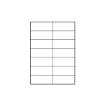 Kleebisetiketid LOGO 105x42.4mm A4, valge
