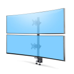 Monitori kinnitus H2MPV kahe monitori lauakinnitus kuni 49", must
