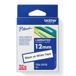 Kleepkirjalint BROTHER TZE-231S 12mm, must/valge