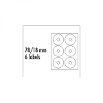 Kleebisetiketid LOGO CD 78/18mm