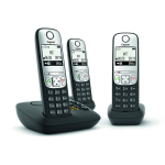 Gigaset A690A Trio D-ECT Juhtmevaba telefon koos vastuv&otilde;tjaga Color: Black