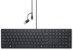 Klaviatuur DELL KB525C t&auml;issuuruses, must