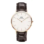 K&auml;ekell DANIEL WELLINGTON DW00600011 40mm, must/kuldne