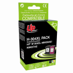 Tindikassettide komplekt UPRINT H-304XL BK/CL PACK