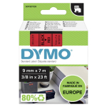 Kleepkirjalint DYMO D1 9mm, must/punane