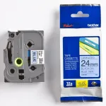 Kleepkirjalint BROTHER TZE-551 24mm, must/sinine
