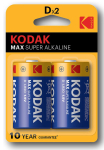 Patarei KODAK MAX SUPER LR20 2-pakk