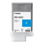 Tindikassett CANON PFI-107 C, ts&uuml;aan, 130 ml