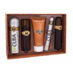 Cuba Must Have Gold Gift Set EDT 100 ml, 35 ml EDT, After Shave 100 ml shower gel 200 ml and 200 ml deospray 100ml