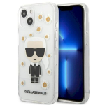Karl Lagerfeld KLHCP13SHFLT Flower Ikonik Karl Case iPhone 13 mini 5,4" jaoks / l&auml;bipaistev
