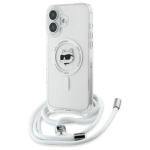 Karl Lagerfeld KLHMP16SHCCHNT iPhone 16 6.1" hardcase l&auml;bipaistev IML Choupette pea & Cord Magsafe